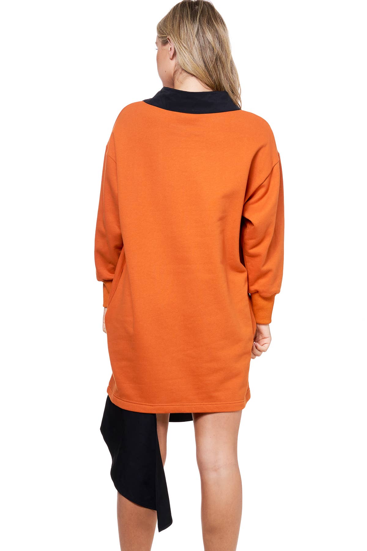 Orange  TOV Midi Shirt Dress