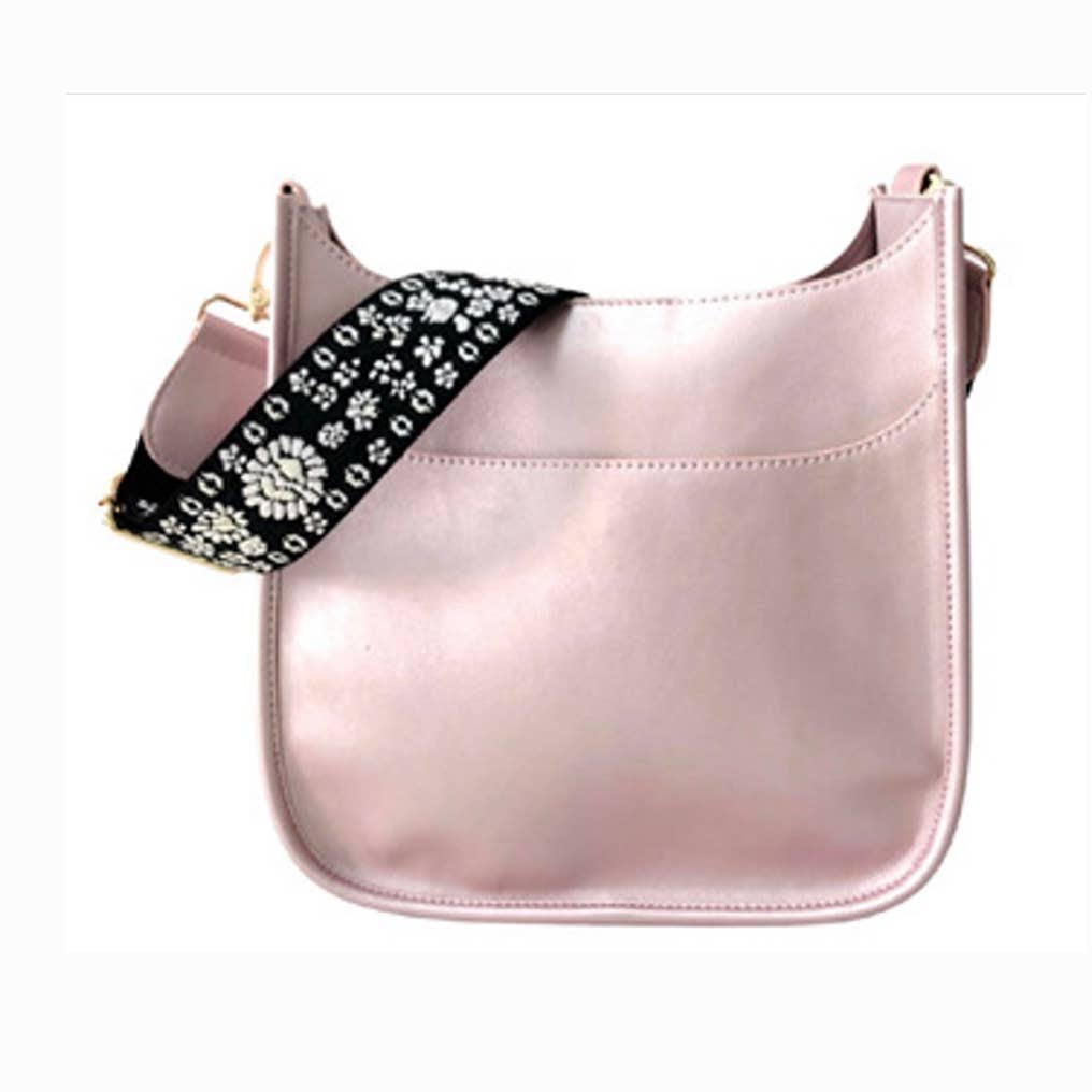 Pink Handbag Embroidery Strap