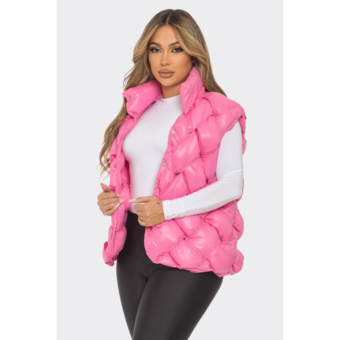 Black SNUG AND STYLISH PUFFER VEST