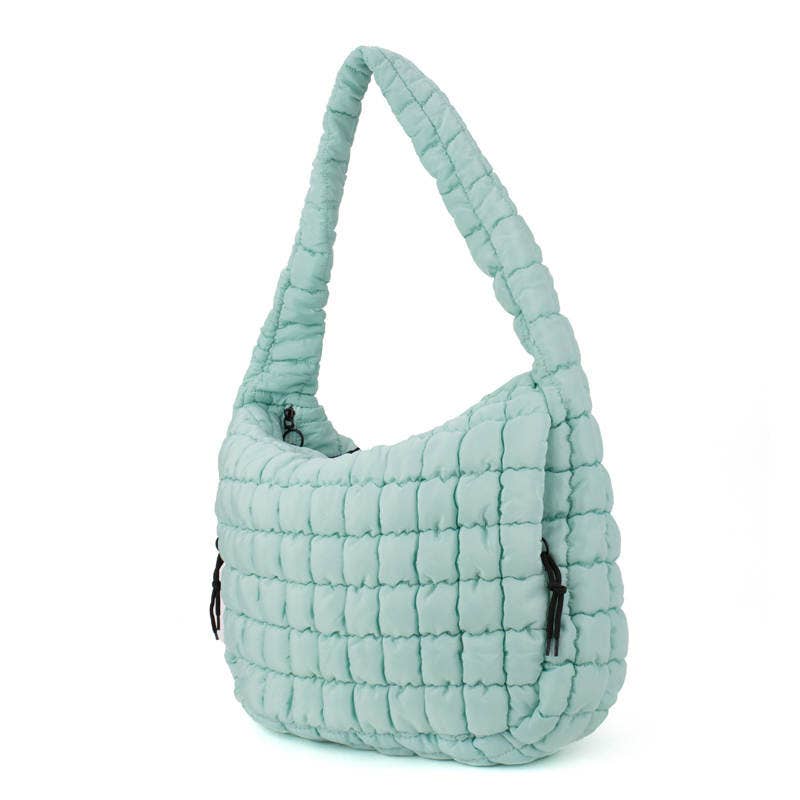 Puffer Shoulder Bag Glacier Blue - !
