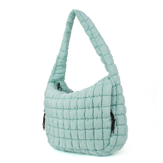 Puffer Shoulder Bag Glacier Blue - !
