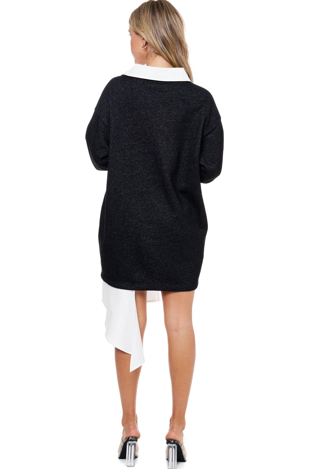 Orange  TOV Midi Shirt Dress