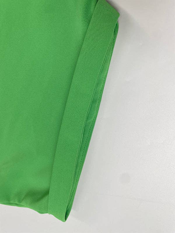 High Waist Pleated Pocket Jumpsuit